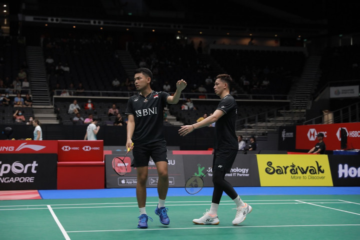 Singapore Open 2023: Fajar/Rian Disingkirkan Wakil Inggris pada Babak Pertama