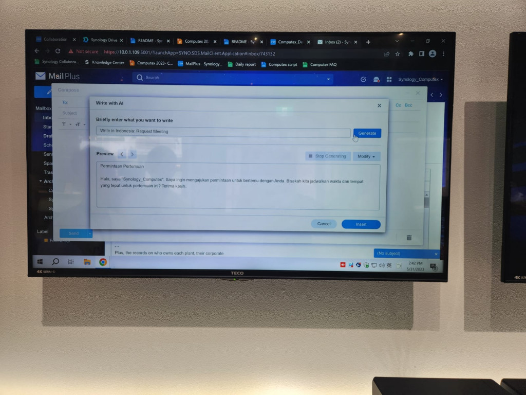 Inovasi Generatif AI dari Synology