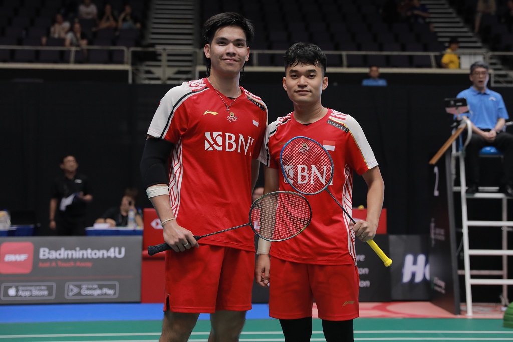 Pebulu tangkis ganda putra Indonesia Leo Rolly Carnando/Daniel Marthin. (Foto: Tim Media & Humas PBSI)