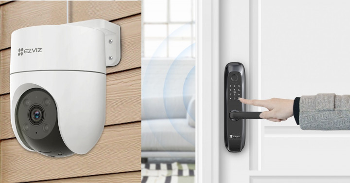 Ezviz Rilis Integrasi Kunci Pintu Pintar dan CCTV
