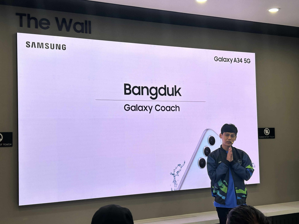 Bangduk pada acara Galaxy Gaming Academy