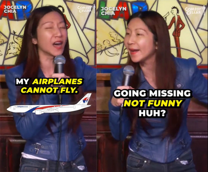 <i>Ngejoke</i> Insiden MH370, Komika Jocelyn Chia 'Dirujak' Netizen