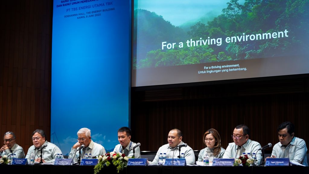 Konferensi pers RUPST dan RUPSLB TOBA. Foto: Dok istimewa