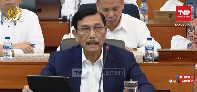 Menteri Koordinator Bidang Kemaritiman dan Investasi Luhut Binsar Pandjaitan. Foto: tangkapan layar YouTube.