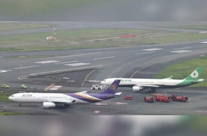 Dua Pesawat Tabrakan di Bandara Jepang, Tak Ada Penumpang Terluka