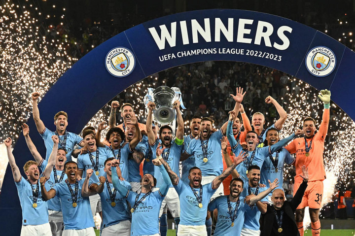 Tekuk Inter di Final Liga Champions, City Sukses Raih Treble Winners