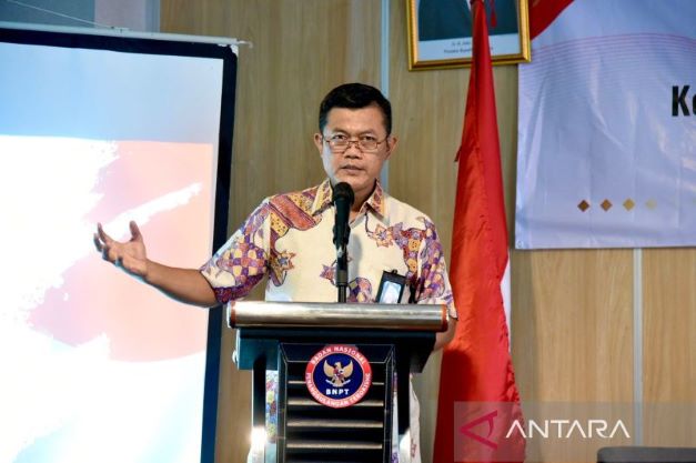 Direktur Perlindungan Badan Nasional Penanggulangan Terorisme (BNPT) Brigjen Imam Margono. Branda Antara