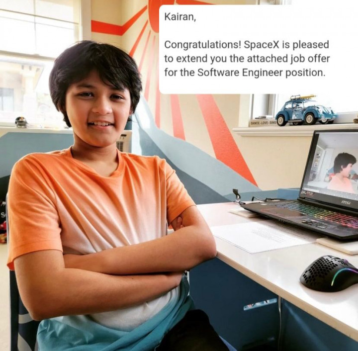 Profil Kairan Quazi, Bocah 14 Tahun Bergelar S1 yang Direkrut SpaceX