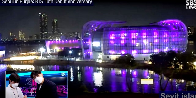 Hari Jadi 10 Tahun BTS Dipenuhi Warna Ungu, Apa Artinya Ya?