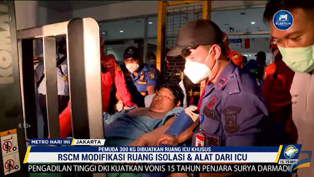 Pemuda 300 Kg Dibuatkan Ruangan Isolasi Khusus di RSCM