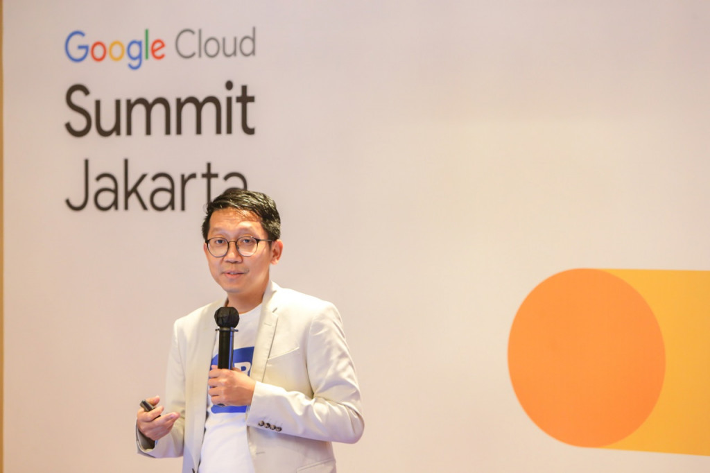 Arga Nugraha, Chief Digital and Information Officer Bank BRI, di acara Google Cloud Summit Jakarta, 8 Juni 2023