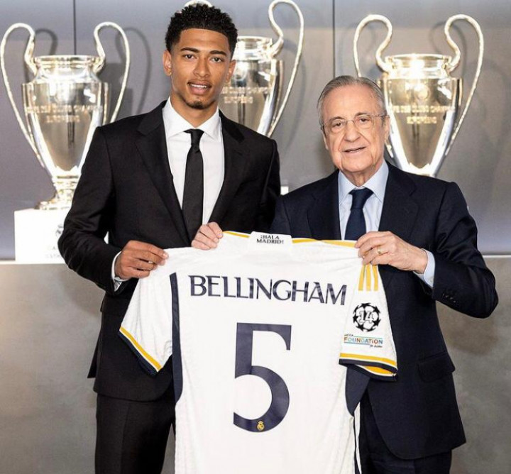 Terinspirasi Zidane, Bellingham Pilih Angka 5 di Madrid