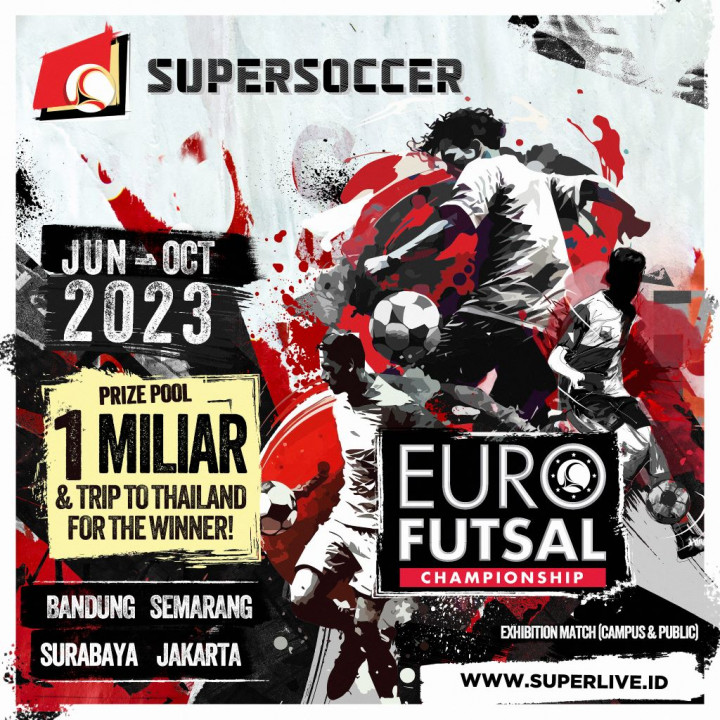 SuperSoccer Euro Futsal Championship 2023 Perebutkan Total Hadiah Rp1 Miliar