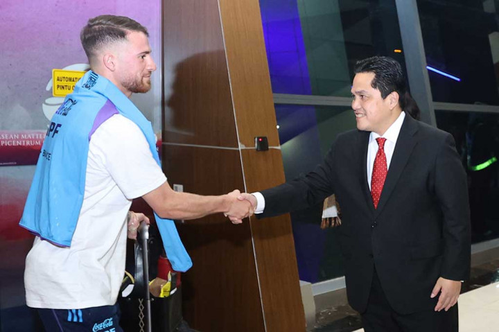Momen Kedatangan Timnas Argentina di Indonesia