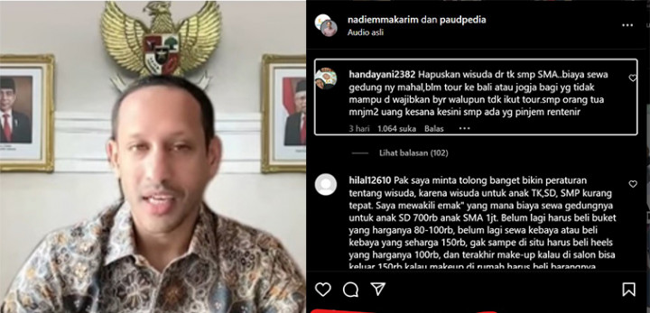 Ramai Emak-Emak Protes Minta Nadiem Hapus Wisuda di Sekolah, Banjir Dukungan Netizen