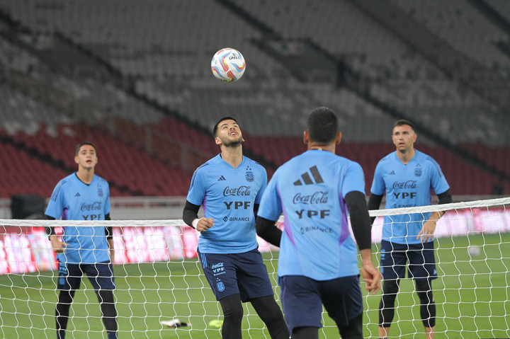 H-1 Match Day,  Timnas Argentina dan Timnas Indonesia Gelar Latihan