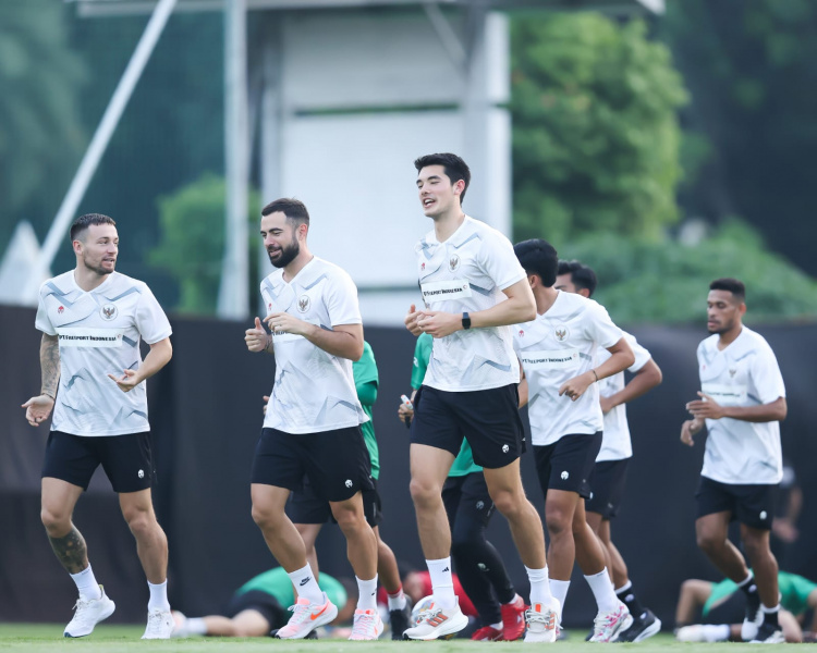 Sesi latihan timnas Indonesia. (Foto: Dok. PSSI)