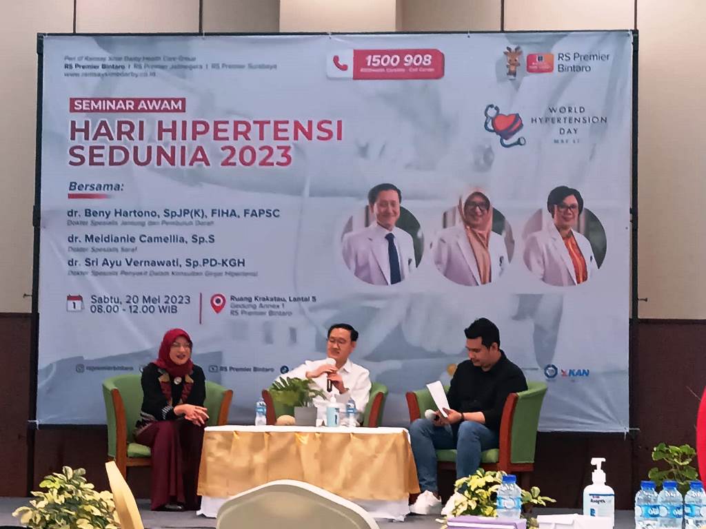 Seminar Hari Hipertensi Sedunia yang diselenggarakan RS Premier Bintaro. Dok. Ist