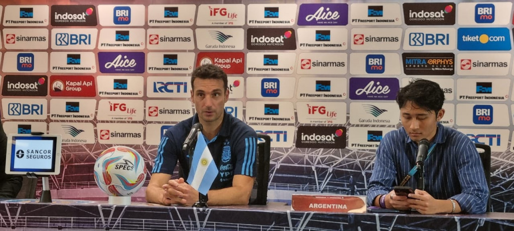 Pelatih timnas Argentina, Lionel Scaloni (Medcom.id/Lino)