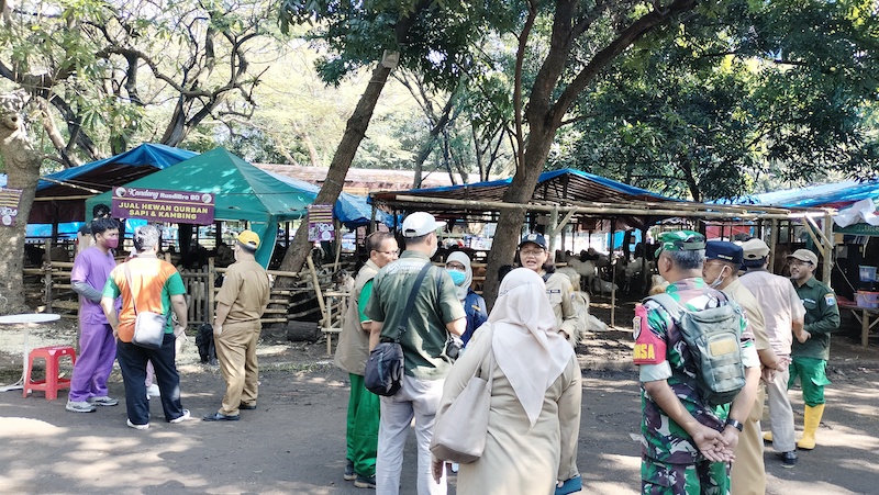 Pedagang hewan kurban di Jalan Angkasa, Kemayoran/Medcom.id/Christian