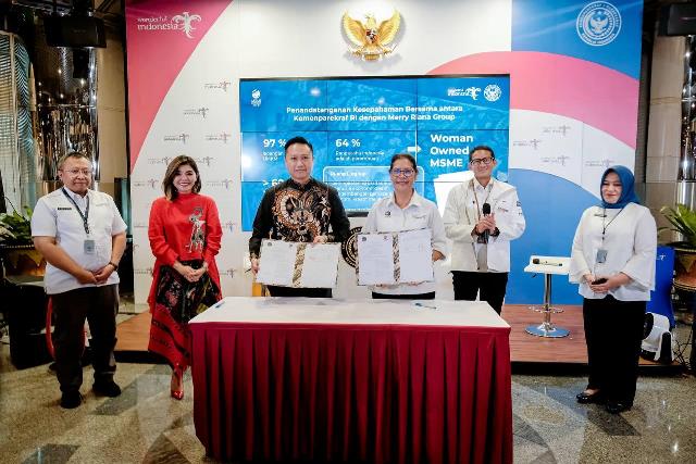 Kerja sama Merry Riana Group dan Kemenparekraf sebagai upaya dorong kebangkitan ekonomi dan terbukanya lapangan kerja. (Foto: Dok. Birkom Kemenparekraf)