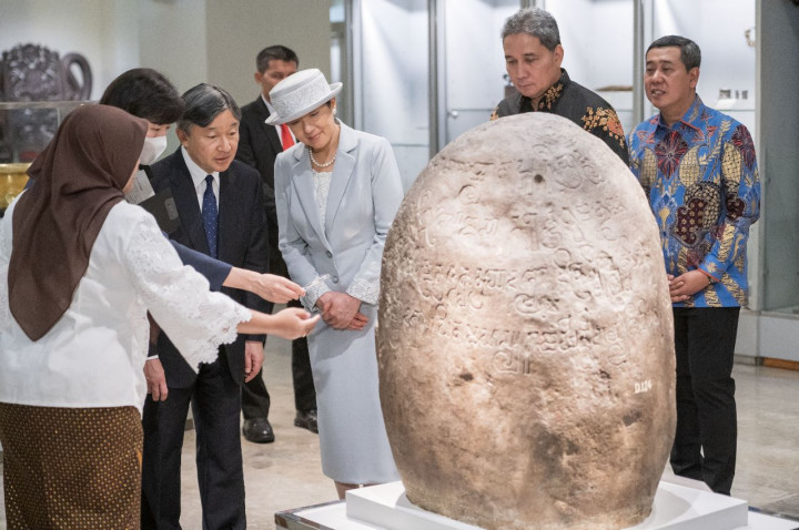 Kunjungi Museum Nasional, Kaisar Jepang Naruhito Minta Lihat Prasasti Tugu