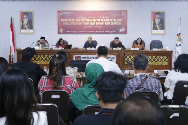 KPU Kota Denpasar Tetapkan 495.895 Pemilih di DPT Pemilu 2024