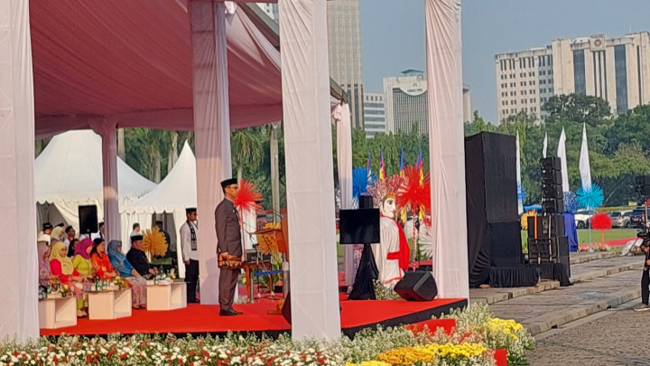 Upacara HUT Ke-496 DKI, Heru Singgung Nasib Jakarta