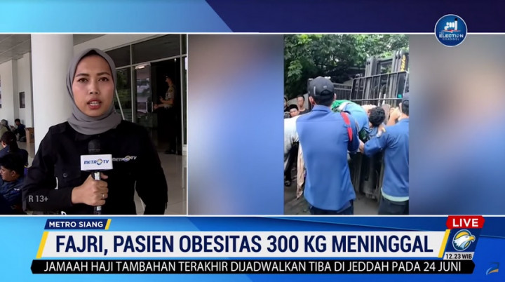 Kesehatan Pemuda Berbobot 300 Kg Buruk saat Tiba di RSCM