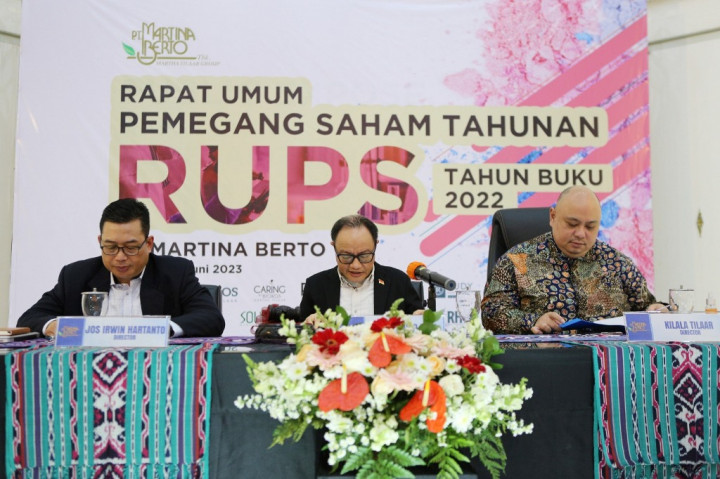 Martina Berto Bidik Pendapatan Rp500 Miliar di 2023