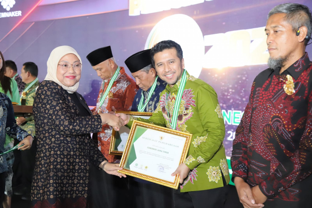 Kementerian Ketenagakerjaan menggelar penganugerahan K3 Awards Tahun 2023 bagi perusahaan dan para Gubernur selaku pembina K3 (Foto:Dok.Renjana Pictures/Febri)