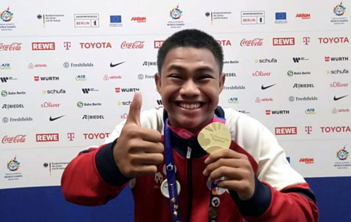 Arsyad Al Banjari Sumbang Emas di Renang Special Olympics Summer Games