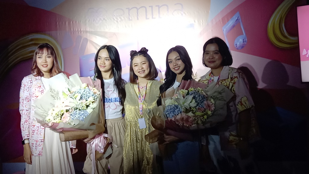 Neona dan Naura saat dijumpai di Eureka Fest 2023, Jumat, 23 Juni 2023. Foto: Aulia/Medcom