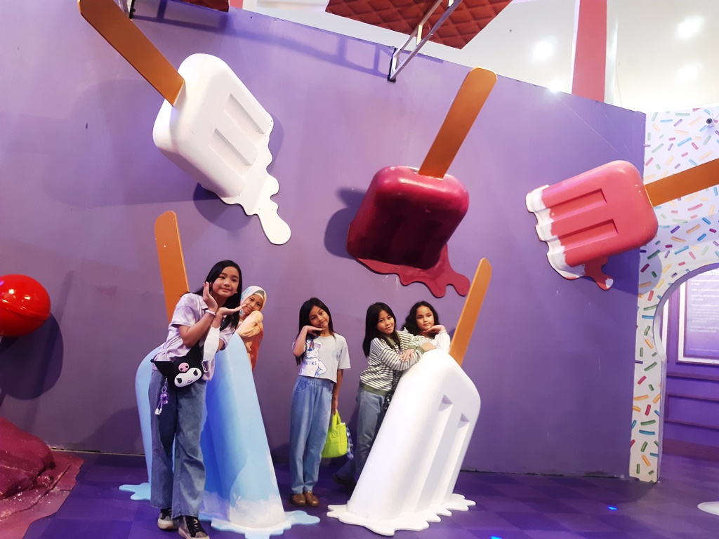 Spot foto yang instagramable di Sweet Icescape. (Foto: A. Firdaus/Medcom)