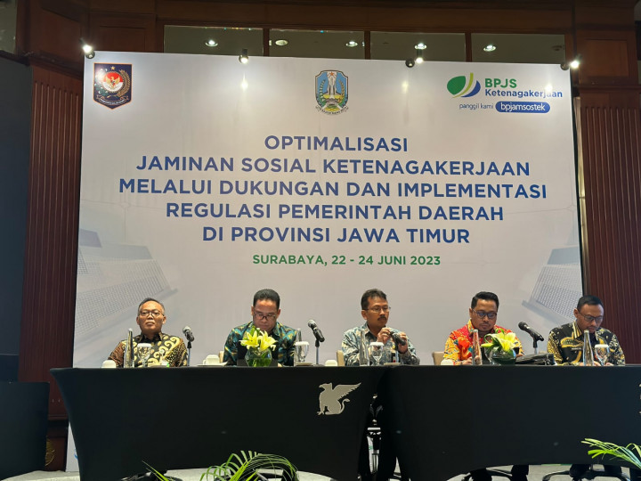 Lindungi Pekerja, BPJS Ketenagakerjaan dan Kemendagri Dorong Pemda di Jatim Terbitkan Regulasi