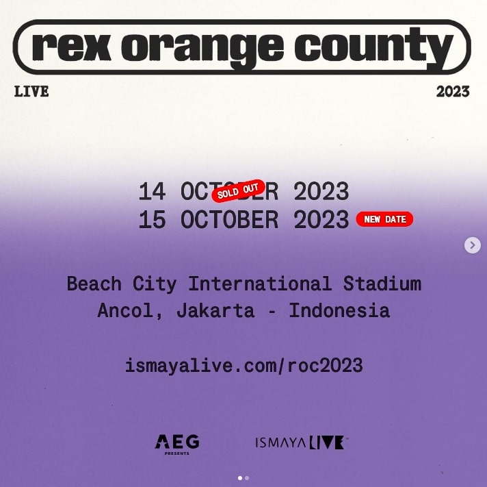 Hore! Konser Rex Orange County di Jakarta Jadi 2 Hari
