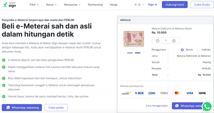 Apa Saja Dokumen HR yang Bisa Menggunakan e-Meterai?