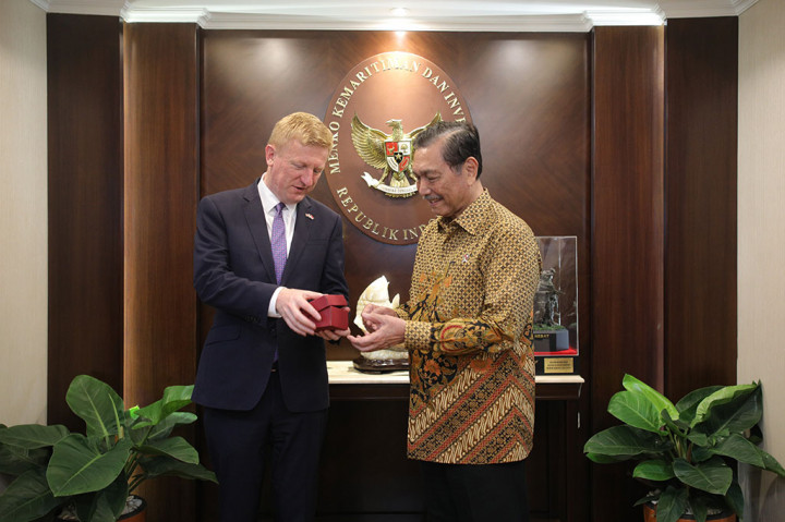 Menko Marves Terima Kunjungan Wakil PM Inggris