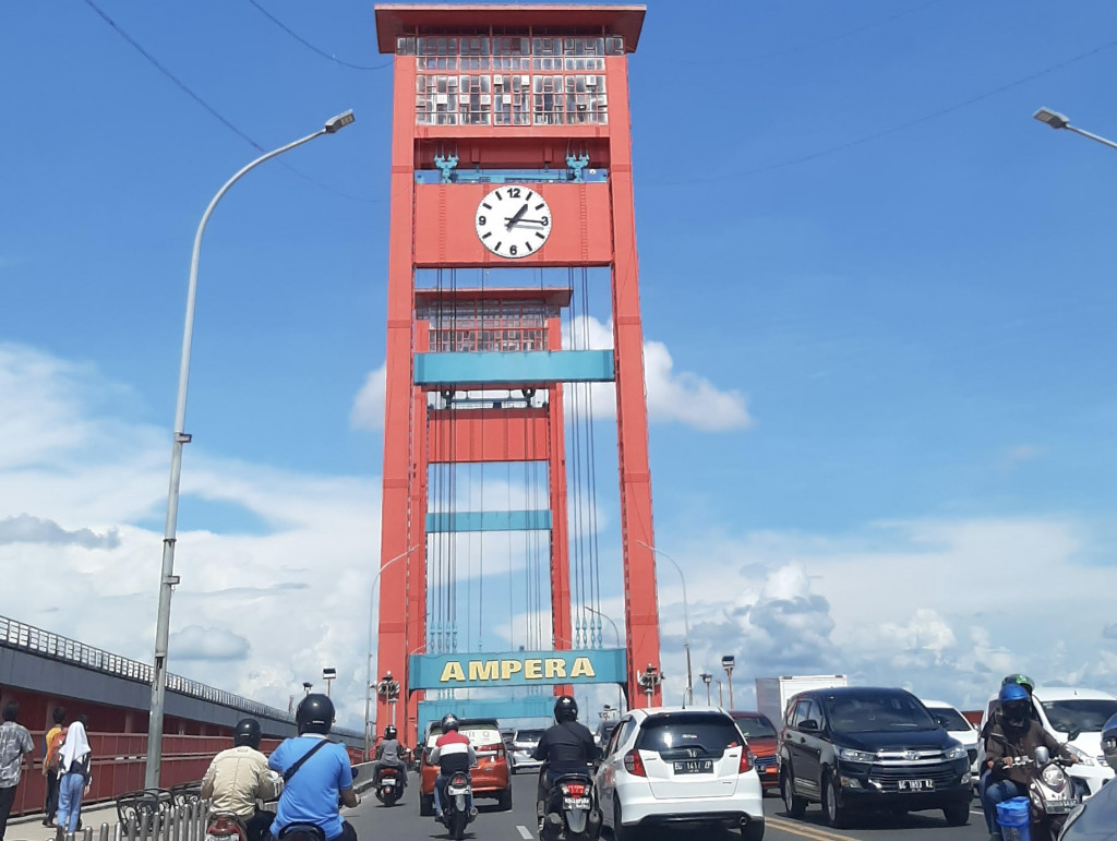 Jembatan Ampera Palembang. Medcom.id/Gonti Hadi Wibowo