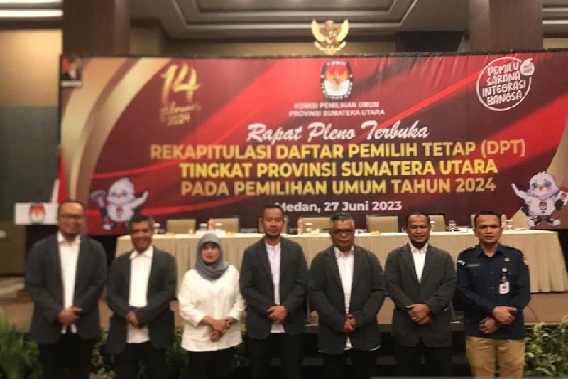10.853.940 Orang di Sumut Masuk Dalam DPT Pemilu 2024