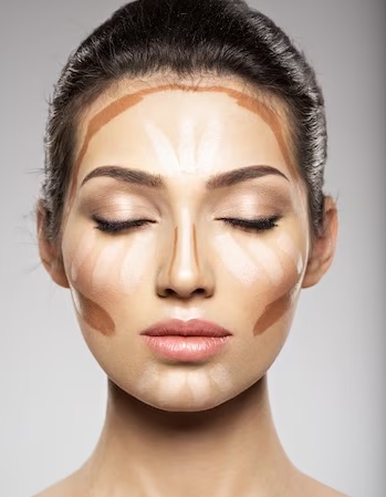 Jika ingin hasil yang lebih bagus, kamu bisa memadukan contour dengan highlighter.(Foto: Ilustrasi. Dok. Freepik.com)