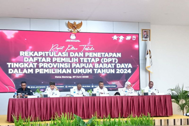 KPU Papua Barat Daya Tetapkan 440.826 DPT Pemilu 2024