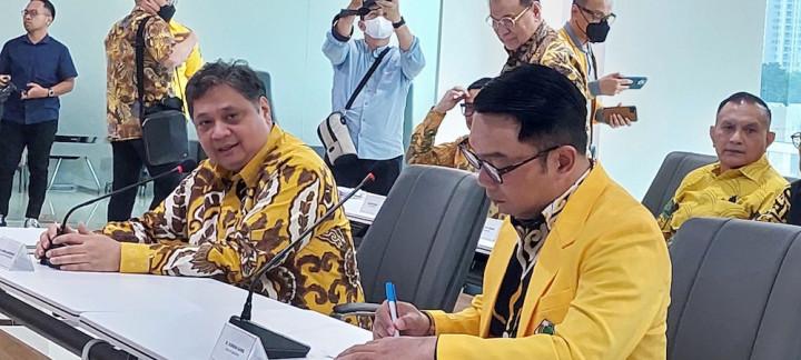 Tak Hanya Ridwan Kamil, Airlangga Juga Disebut Masuk Bursa Cawapres Ganjar