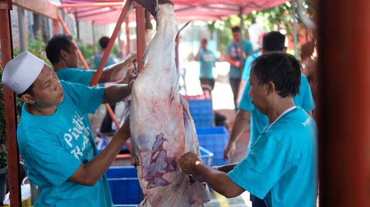 Wujud Kepeduliaan, Pangansari Sembelih Belasan Sapi