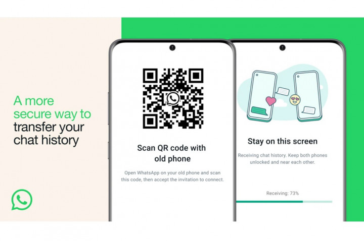 WhatsApp Luncurkan Transfer Chat Lokal Aman via Kode QR