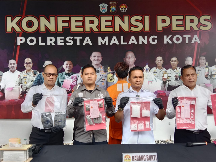 Driver Ojol Terlibat Jaringan Narkoba Besar di Jatim Ditangkap di Malang