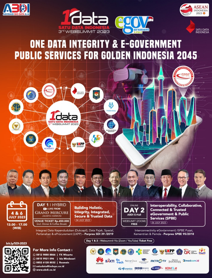 ABDI Kembali Gelar Websummit Satu Data Indonesia 2023