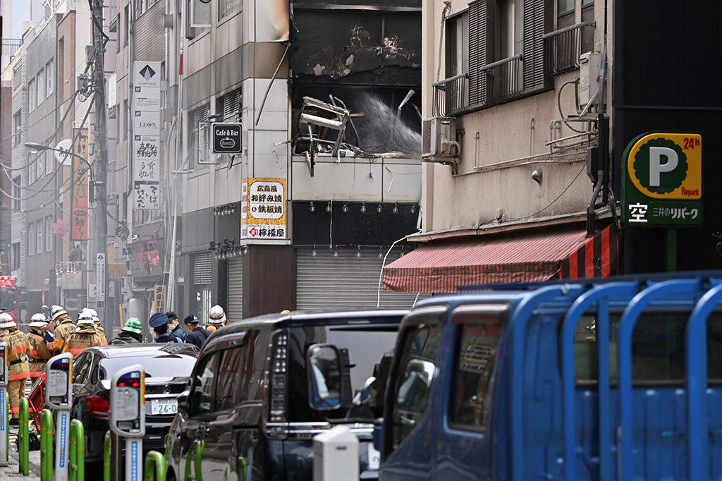 Kebakaran Landa Gedung di Tokyo, Empat Orang Terluka