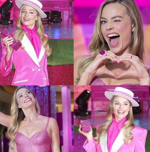 Outfit Pink-Fuschia ala Margot Robbie Si 'Barbie', Pakai Gaun Vintage hingga Hanbok Khas Korea