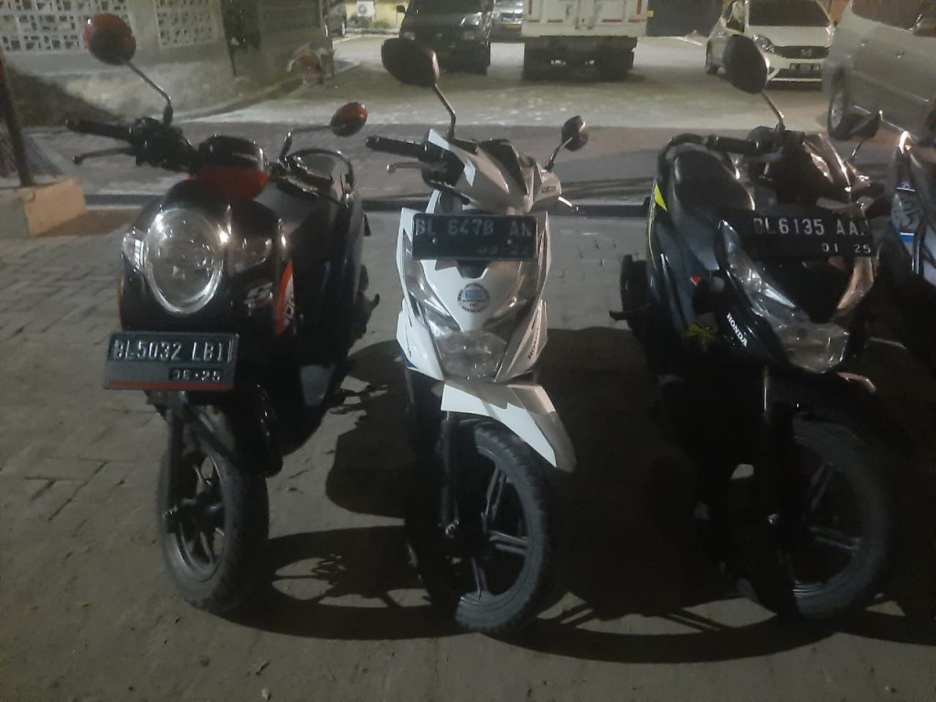 Barang bukti hasil curian tiga pelaku curanmor di Banda Aceh. Dokumentasi/ Istimewa